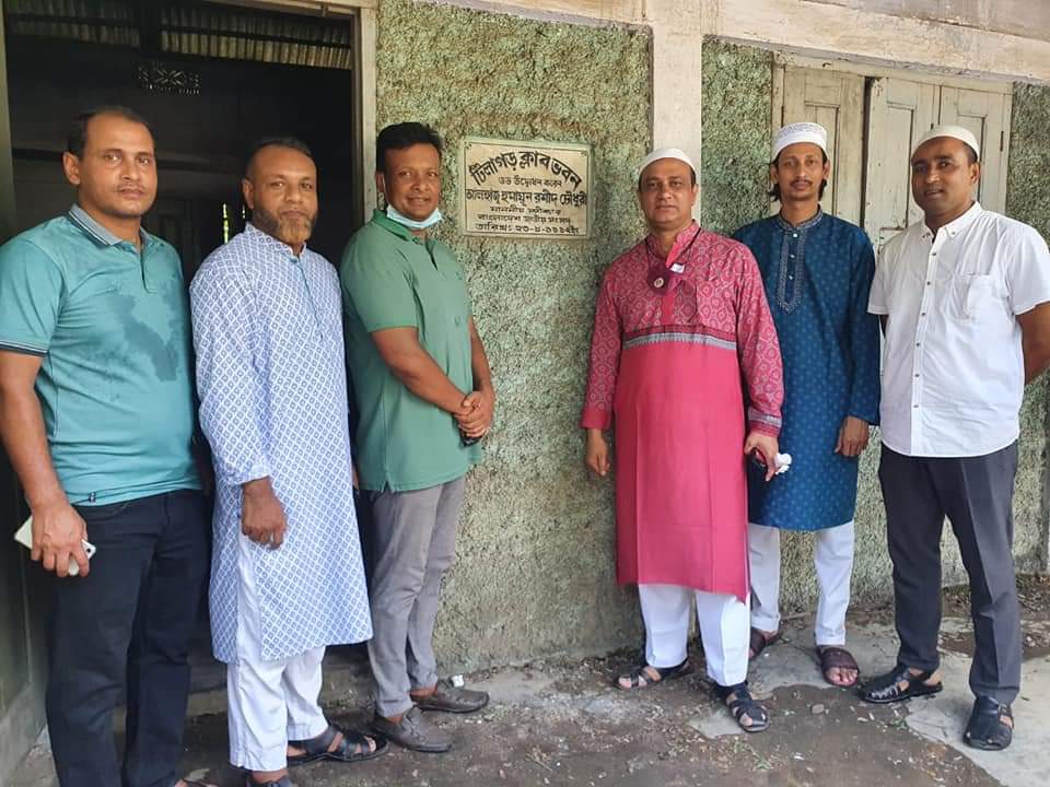 কাউন্সিলর আজাদের হাত ধরে এগুচ্ছে পুরাতন 'টিলাগড় ক্লাব'র কাজ