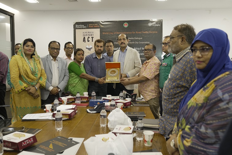 ঢাকা উত্তর সিটি কর্পোরেশনে প্রথমবারের মত ওয়ার্ল্ড ডে অফ রিমেমব্রান্স ফর রোড ট্রাফিক ভিকটিমস দিবস পাল