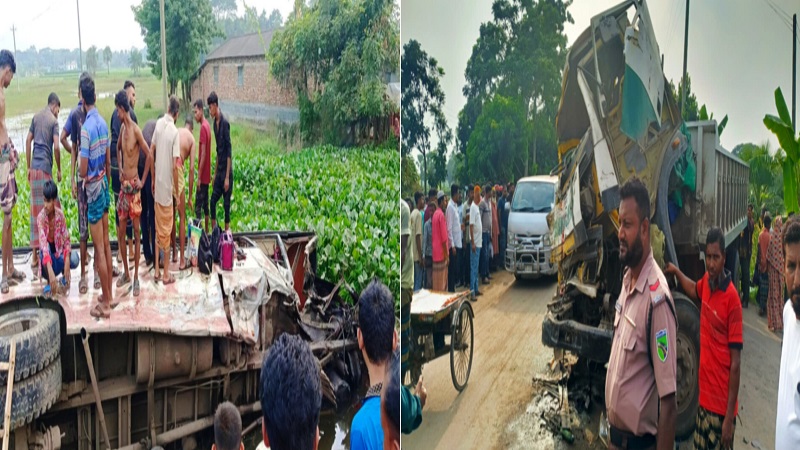ডুমুরিয়ায় ভয়াবহ সড়ক দুর্ঘটনা: বাস-ট্রাক সংঘর্ষসহ নিহত ৬,আহত ৩০