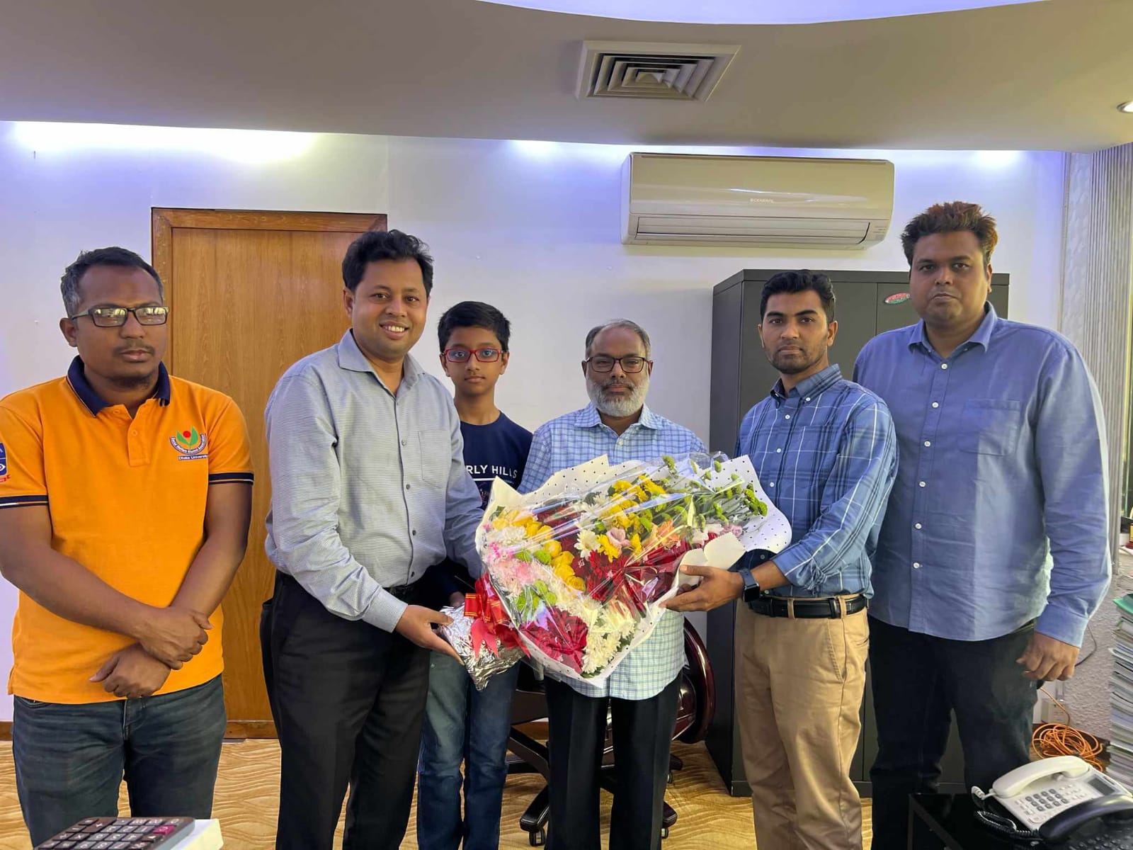 বিআইএফ এর সভাপতি বি এম ইউসুফ আলীকে এসজএ'র শুভেচ্ছা 