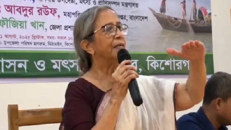 হাওরে নির্মিত অলওয়েদার সড়কে পর্যাপ্ত কালভার্ট না থাকায় মাছের চলাচল বাধাগ্রস্ত হচ্ছে : ফরিদা আখতার