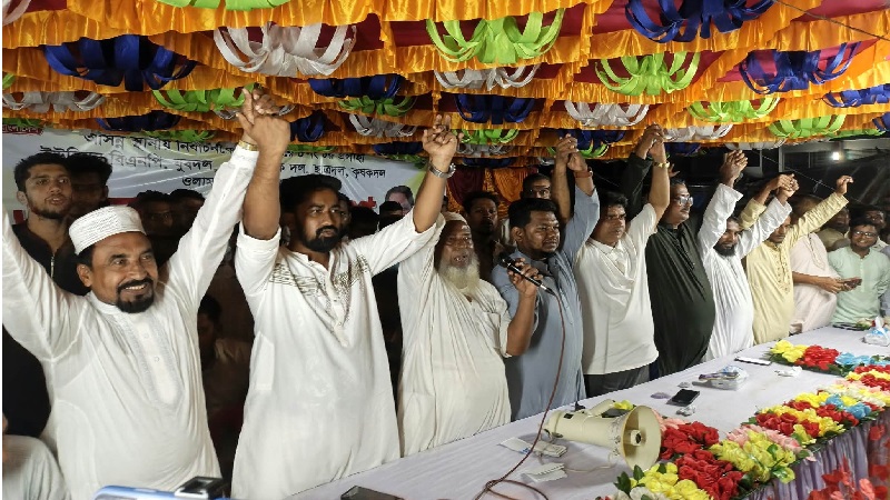 কোম্পানীগঞ্জে এক ইউনিয়নে বিএনপির সাতচেয়ারম্যান প্রার্থীর ঐক্য শপথ