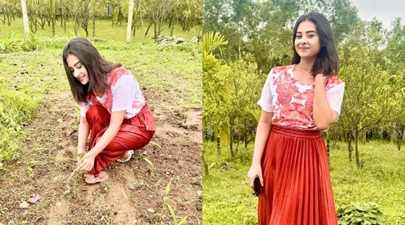 নায়িকা নাকি কৃষাণী! নতুন ভূমিকায় শবনম বুবলী