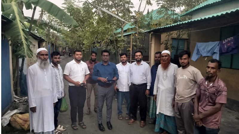 বটিয়াঘাটায় সদ্য যোগদান কৃত এসিল্যান্ডের তেঁতুলতলা সরকারি আশ্রয়ণ প্রকল্প পরিদর্শন 