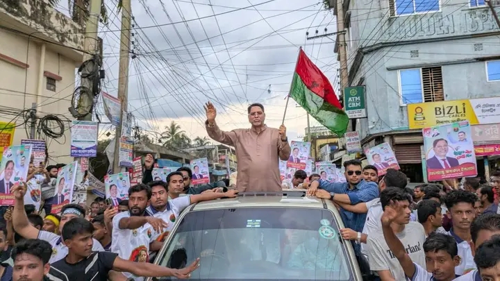 কোম্পানীগঞ্জে গণঅভ্যুত্থানের বর্ষপূর্তি উদযাপন উপলক্ষ্যে বিএনপির বিজয় র‌্যালী