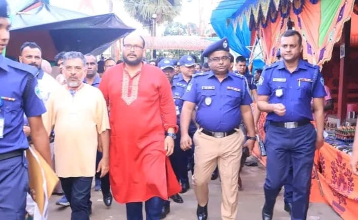 খড়মপুর শাহ্ পীর কল্লাহ্ শহীদ (রহঃ) এর বার্ষিক ওরশ: নিরাপত্তা ব্যবস্থা পরিদর্শন 