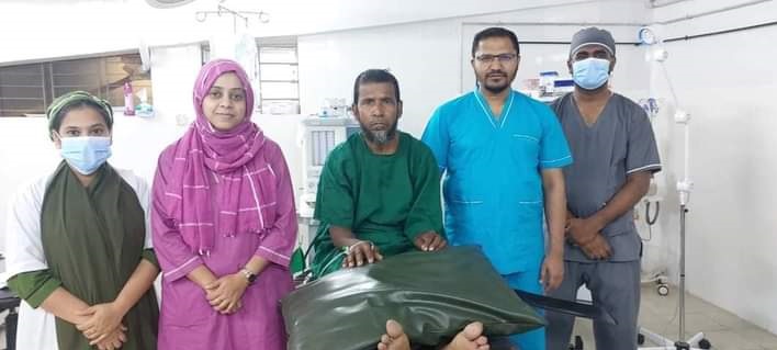 মহেশখালী উপজেলা স্বাস্থ্য কমপ্লেক্সে হার্নিয়া রোগীর সফল  অপারেশন  সেবার মান আরো একধাপ এগিয়ে