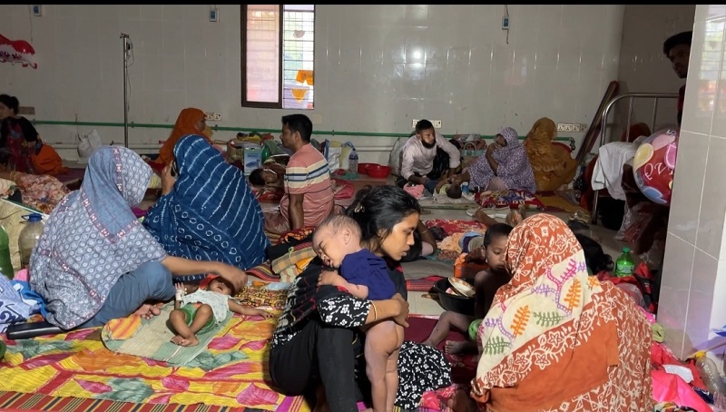 চাঁপাইনবাবগঞ্জে হাসপাতালে  নতুন করে ৫২ সন্দেহজনক হাম রোগি,চিকিৎসাধীন  রোগি এখন ৭৫