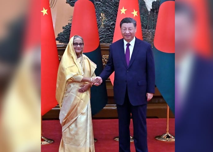 উন্নয়নের দিকে বাংলাদেশের যাত্রায় চীনের সমর্থন অব্যাহত রাখার আশ্বাস দিলেন শি জিনপিং