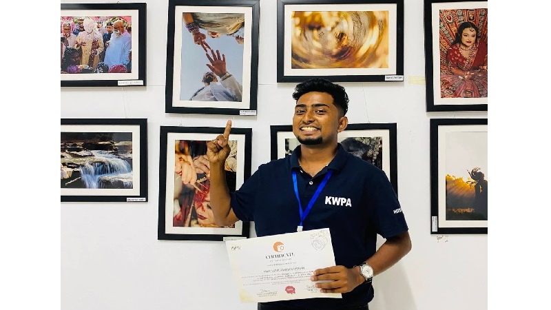 ওয়েডিং ফটো এক্সিবিশনে গিলাতলার মাহফুজুর এর সাফল্য