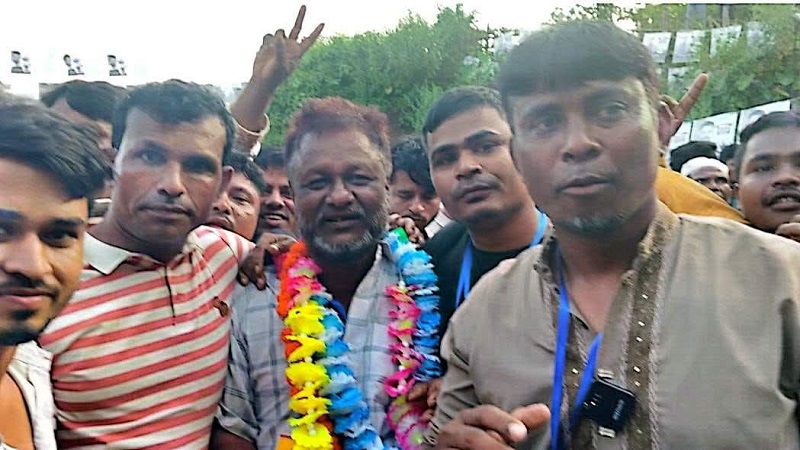 হ্নীলায় সিএনজি শ্রমিক সমিতির নির্বাচনে সভাপতি দিল মোহাম্মদ