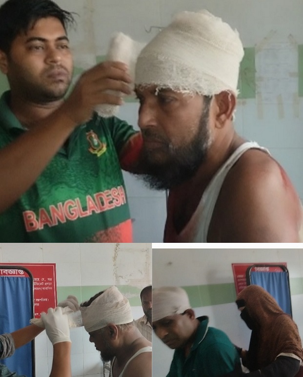 বরগুনায় জমিজমা সংক্রান্ত বিরোধের জেরে আহত -৬