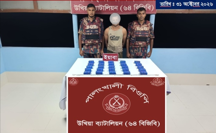 উখিয়া সীমান্তে বিজিবির চোখে ধরা পড়ল ইয়াবার চালান, আটক ১